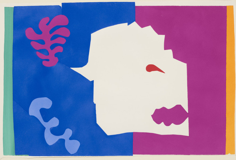 Henri Matisse (French, 1869–1954). The Wolf (Le Loup) from Jazz. 1947. One from a portfolio of twenty pochoirs, composition (irreg.): 16 1/2 × 24 15/16" (41.9 × 63.4 cm); sheet: 16 5/8 × 25 11/16" (42.3 × 65.3 cm). Gift of the artist. © 2014 Succession H. Matisse / Artists Rights Society (ARS), New York