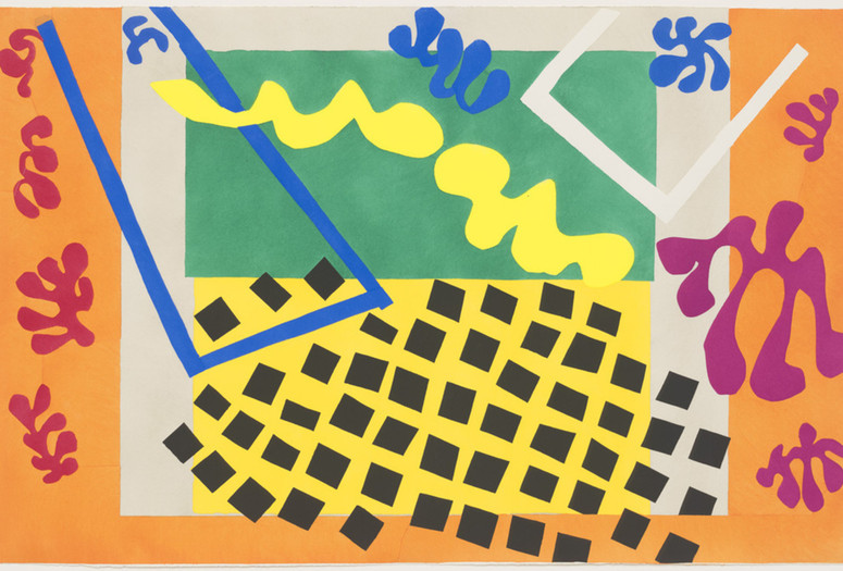 Henri Matisse (French, 1869–1954). The Codomas (Les Codomas) from Jazz. 1947. One from a portfolio of twenty pochoirs, composition (irreg.) and sheet: 16 5/8 × 25 5/8" (42.2 × 65.1 cm). Gift of the artist. © 2014 Succession H. Matisse / Artists Rights Society (ARS), New York
