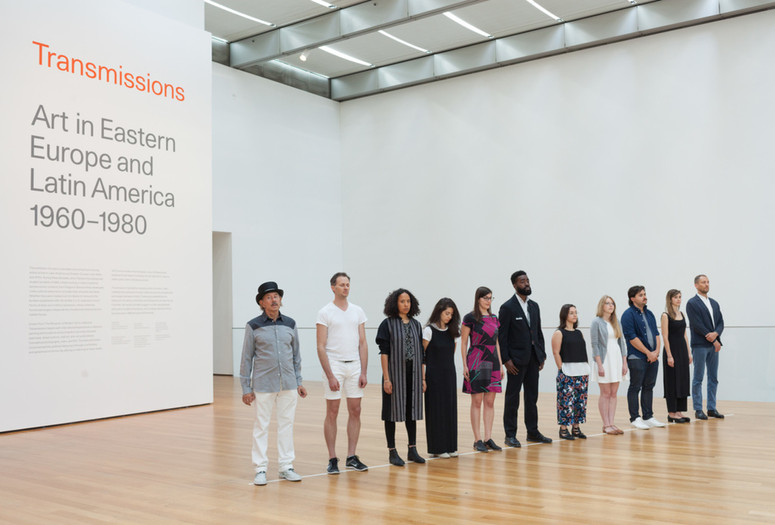 David Lamelas. Time. 1970. Performance. The Museum of Modern Art, New York. Colección Patricia Phelps de Cisneros. © 2015 David Lamelas. Performance view, Transmissions: Art in Eastern Europe and Latin America, 1960–1980, The Museum of Modern Art, September 5, 2015–January 3, 2016. Digital image © 2015 The Museum of Modern Art. Photo: Thomas Griesel