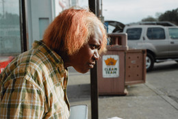 Paul Graham. New Orleans (Woman Eating). 2004. One of six pigmented inkjet prints, 24 × 32″ (61 × 81.3 cm). Acquired through the generosity of the Photography Council Fund and The Contemporary Arts Council of The Museum of Modern Art. © 2009 Paul Graham