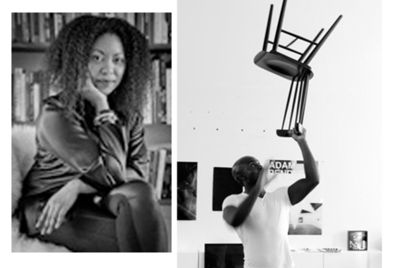 Adam Pendleton, 2012. Photo by Paul Mpagi Sepuya. Courtesy Pace Gallery; Adrienne Edwards, 2013. Photo by Whitney Browne