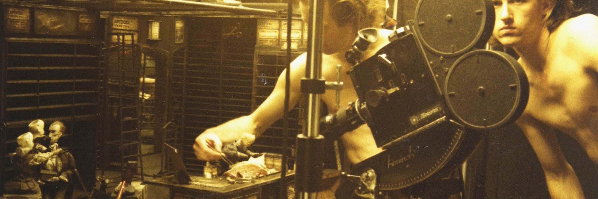 The Quay brothers in the studio. Photo courtesy of the Quay Brothers