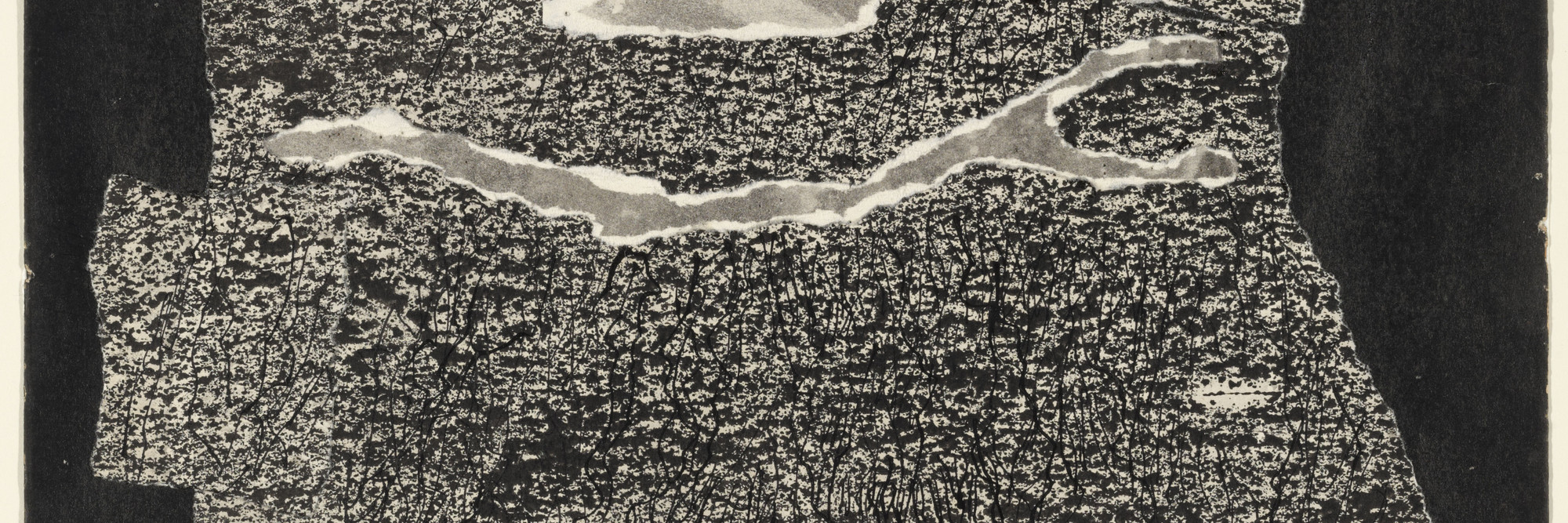 Jean Dubuffet (French, 1901-1985). Le Vin de barbe. 1959. Torn-and-pasted paper with ink and ink transfer on paper, composition and sheet: 20 x 13 1/4" (50.8 x 33.6 cm). The Museum of Modern Art, New York. Nina and Gordon Bunshaft Bequest, 1995. © 2014 Artists Rights Society (ARS), New York /ADAGP, Paris.
