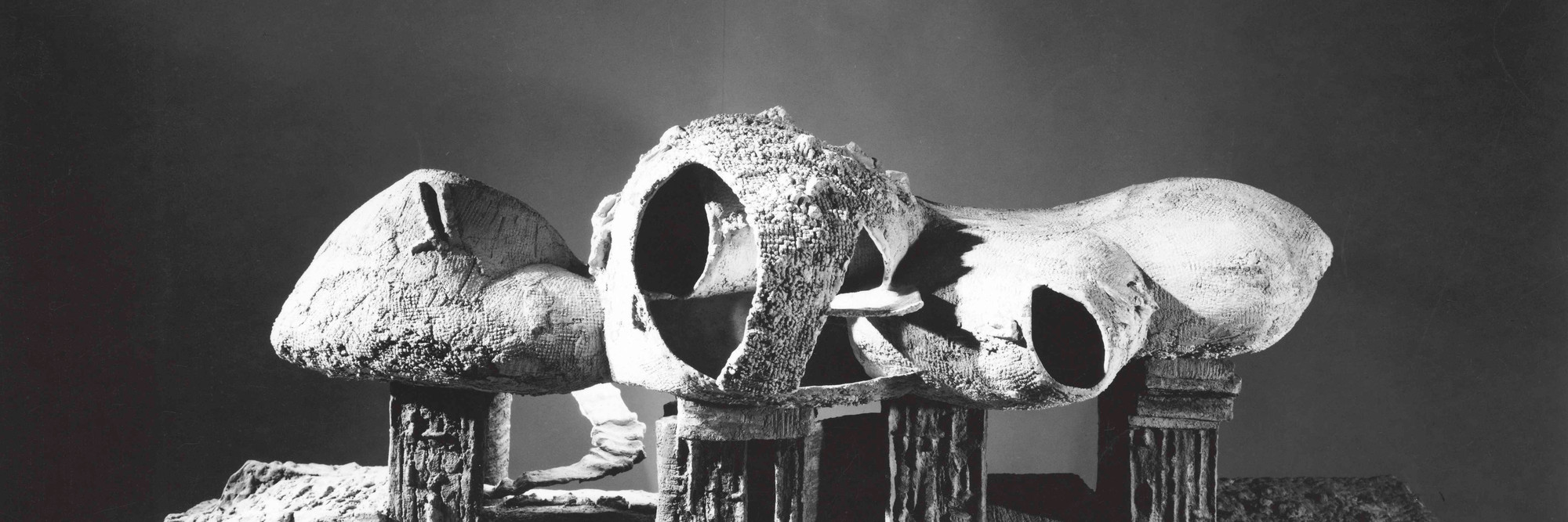 Frederick Kiesler. Endless House. Project 1950–60; model 1958. Gelatin silver print, 8 x 10" (25.4 x 20.3 cm). Department of Architecture and Design Study Center. Photo: George Barrows