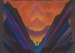 Fantasia. A pastel conceptual visualization (artist unknown) for the Technicolor Disney concert feature Fantasia (1940), depicting a proposed finale to Bach's Toccata and Fugue in D Minor. Courtesy the Walt Disney Archives © Disney