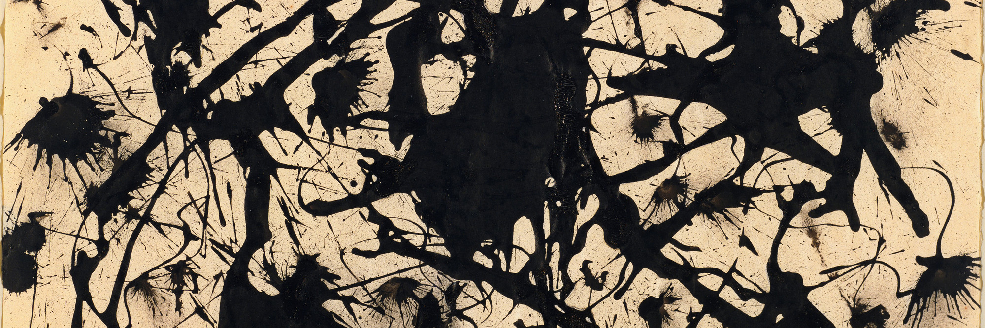 Jackson Pollock (American, 1912–1956). Untitled. c. 1950. Ink on paper, 17 1/2 x 22 1/4″ (44.5 x 56.6 cm). The Museum of Modern Art, New York. Gift of Jo Carole and Ronald S. Lauder in honor of Eliza Parkinson Cobb, 1982. © 2015 Pollock-Krasner Foundation/Artists Rights Society (ARS), New York