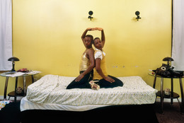 Deana Lawson (American, b. 1979). Roxie and Raquel. 2010. Pigmented inkjet print, 34 3/4 × 43 5/8ʺ (88.3 × 110.8 cm). Fund for the Twenty-First Century. © 2016 Deana Lawson