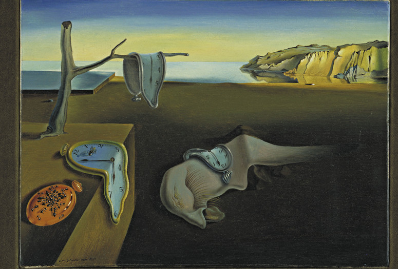 Salvador Dalí. The Persistence of Memory. 1931. Oil on canvas, 9 1/2 x 13” (24.1 x 33 cm). The Museum of Modern Art, New York. Given anonymously. © 2015 Salvador Dalí, Gala-Salvador Dalí Foundation/Artists Rights Society (ARS), New York