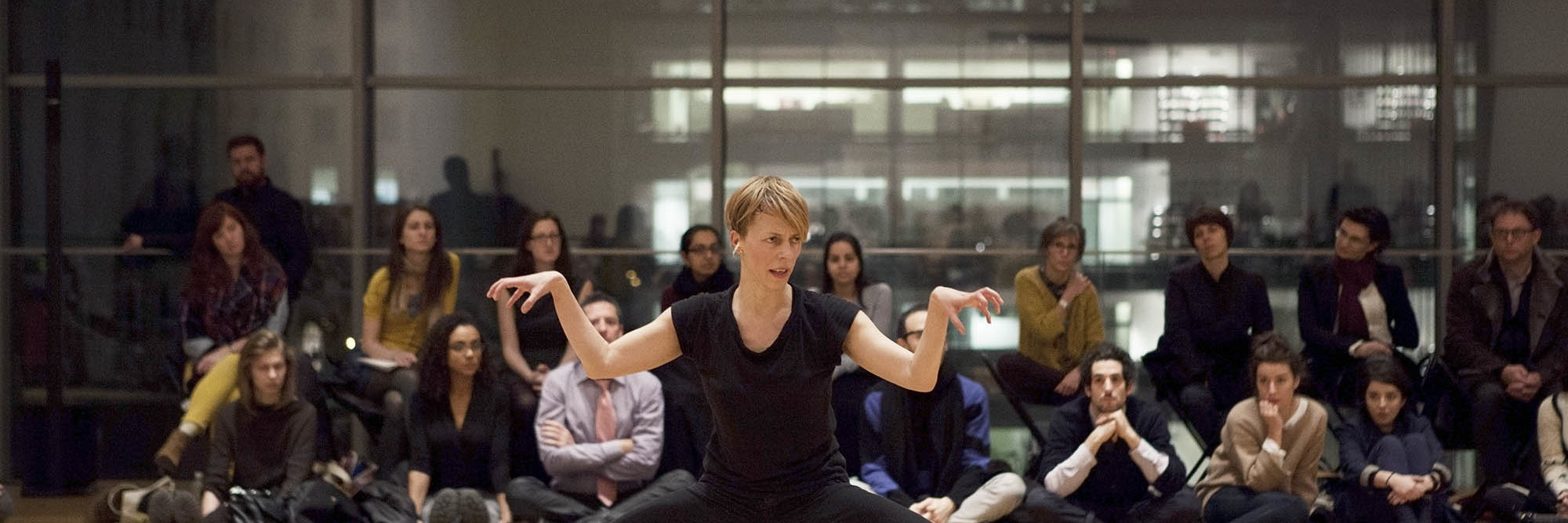 Eszter Salamon. Dance for Nothing. 2014. Photograph © 2014 The Museum of Modern Art, New York. Photo: Julieta Cervantes