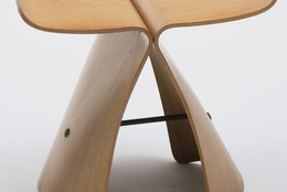 Sori Yanagi. Butterfly Stool. 1956. Molded plywood and metal, 15½ × 17⅜ × 12⅛" (39.4 × 44.1 × 30.8 cm). Manufactured by Tendo Co., Ltd., Tokyo. The Museum of Modern Art, New York. Gift of the designer, 1958