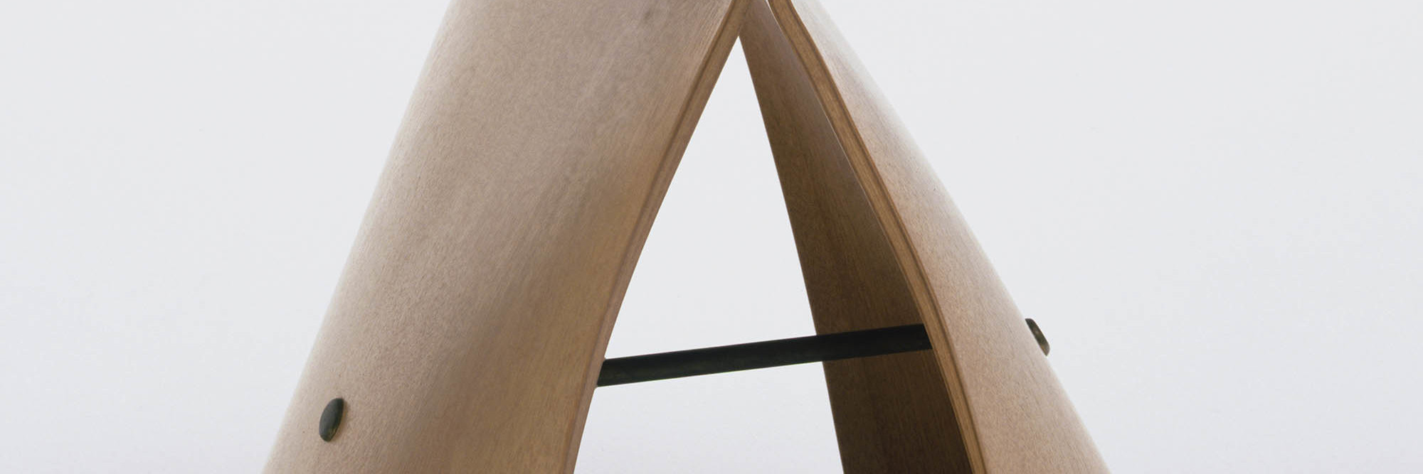 Sori Yanagi. Butterfly Stool. 1956. Molded plywood and metal, 15½ × 17⅜ × 12⅛" (39.4 × 44.1 × 30.8 cm). Manufactured by Tendo Co., Ltd., Tokyo. The Museum of Modern Art, New York. Gift of the designer, 1958