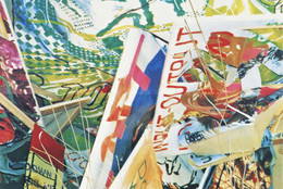 Martin Kippenberger. Content on Tour (Inhalt auf Reisen). 1992. Screenprint mounted on plywood, with unique alterations by the artist, 70 7/8 x 59" (180 x 150 cm). Publisher and printer: Edition Artelier, Graz, Austria. Edition: 3 this size; 5 for three smaller sizes. Collection Estate Martin Kippenberger, Galerie Gisela Capitain, Cologne. © Estate Martin Kippenberger, Galerie Gisela Capitain, Cologne. Photo: Lothar Schnepf, Cologne