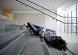 Rehearsal for Maria Hassabi's PLASTIC (2015), The Museum of Modern Art, October 30, 2015. Photograph © 2015 The Museum of Modern Art, New York. Photo: Julieta Cervantes