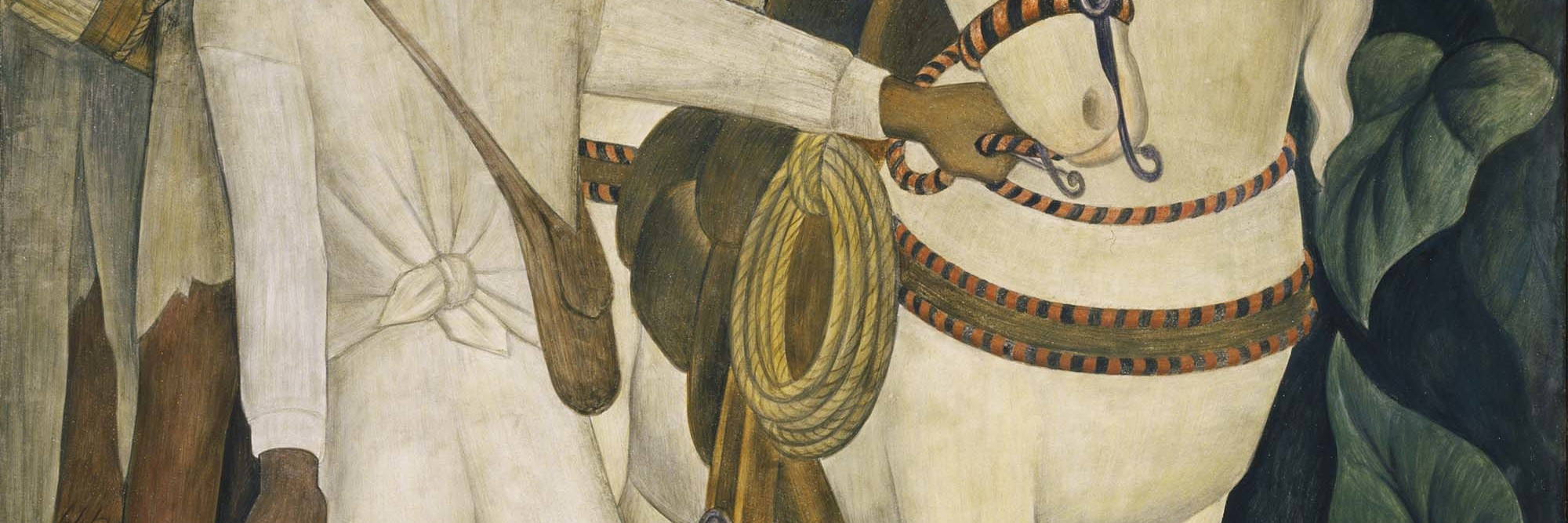 Diego Rivera. Agrarian Leader Zapata. 1931. Fresco, 7' 9 3/4" x 6' 2" (238.1 x 188 cm). The Museum of Modern Art. Abby Aldrich Rockefeller Fund