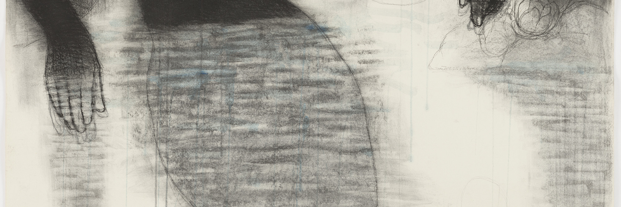 Kerry James Marshall. Study for Blue Water, Silver Moon. 1991. Conté crayon and watercolor on paper, 49  3/4 x 38 1/8" (126.4 x 96.8 cm). The Museum of Modern Art. Purchased with General Acquisitions Funds and funds provided by The Friends of Education of The Museum of Modern Art. © 2010 Kerry James Marshall