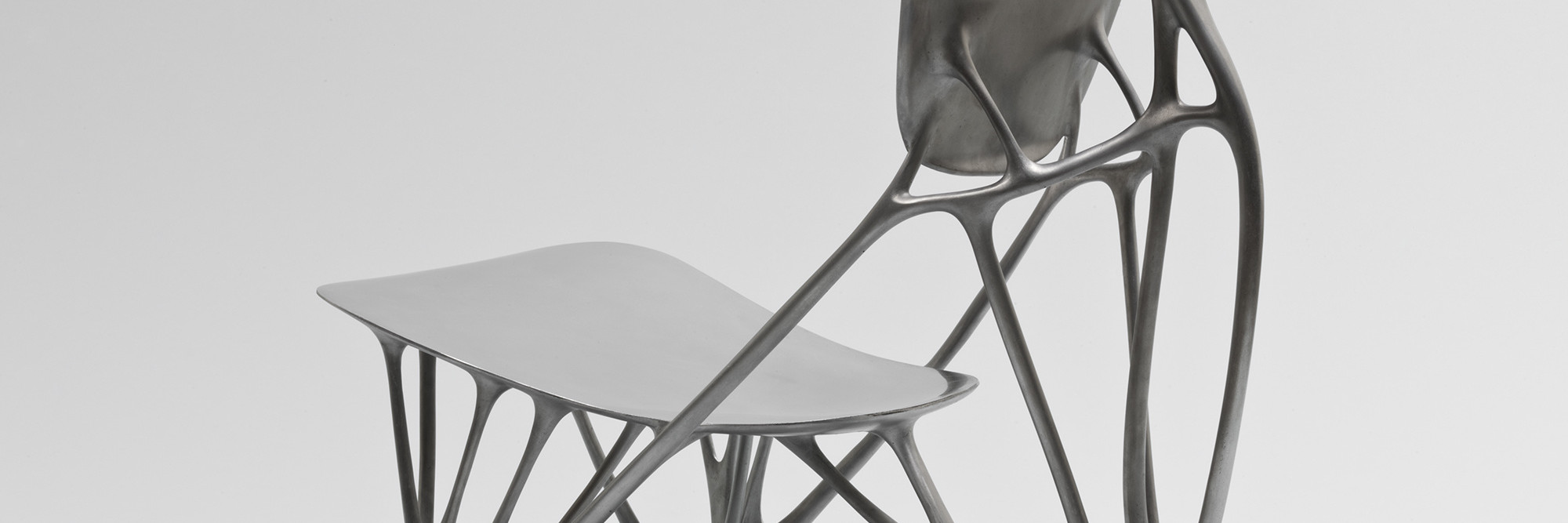 Joris Laarman. Bone Chair. 2006. Aluminum. Manufactured by Joris Laarman Studio, The Netherlands. The Museum of Modern Art. Gift of the Fund for the Twenty-First Century