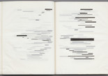 Marcel Broodthaers (Belgian, 1924–1976). Un Coup de dés jamais n’abolira le hasard (A throw of the dice will never abolish chance). 1969. Artist’s book, offset lithograph on transparent paper, page: 12 3/4 × 9 13/16" (32.4 × 24.9 cm). Publisher: Wide White Space Gallery, Antwerp; Galerie Michael Werner, Cologne. Printer: Vereman, Antwerp. Edition: 90. The Museum of Modern Art, New York. Acquired through the generosity of Howard B. Johnson in honor of Riva Castleman, 1994. © 2016 Estate of Marcel Broodthaers/Artists Rights Society (ARS), New York/SABAM, Brussels