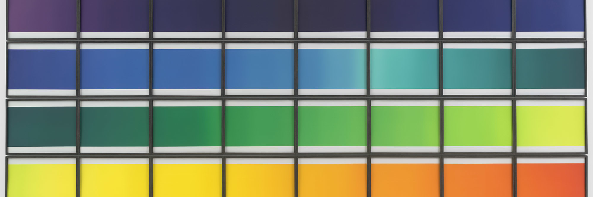 Olafur Eliasson. The Colour Spectrum Series. 2005. Forty-eight framed photogravures, each: 13 9/16 x 17 15/16" (34.5 x 45.5 cm). Publisher and printer: Niels Borch Jensen, Copenhagen. Edition: 18. The Museum of Modern Art, New York. Riva Castleman Endowment Fund. © 2006 Olafur Eliasson