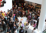 Artists and guests attend the 2016 summer In the Making opening.