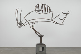 David Smith. Australia. 1951. Painted steel on cinder block base, overall 6′ 7 1/2″ × 8′ 11 7/8″ × 16 1/8" (202 × 274 × 41 cm); base 17 1/2 x 16 3/4 x 15 1/4" (44.5 x 42.5 x 38.7 cm). The Museum of Modern Art. Gift of William Rubin