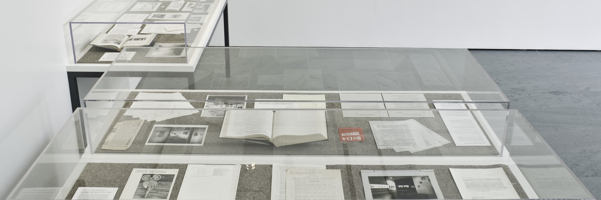 Installation view of Dada at MoMA at The Museum of Modern Art, 2008. Photo: John Wronn