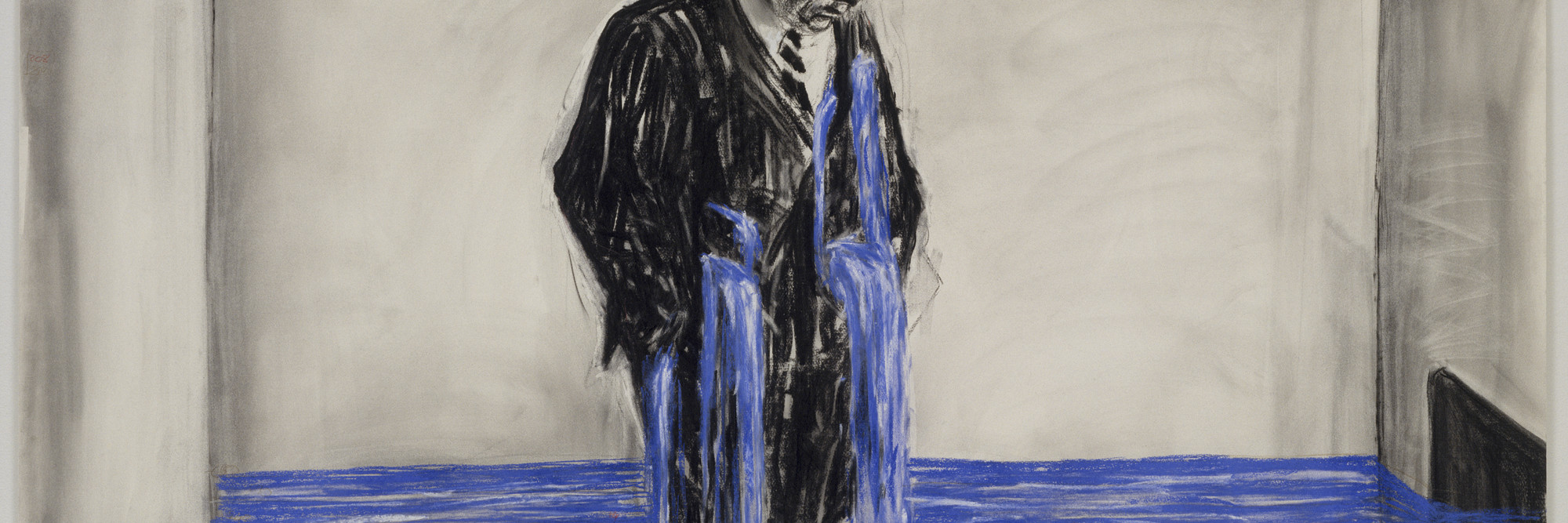 William Kentridge. Drawing from Stereoscope, “Untitled.” 1998–99. Charcoal, pastel, and colored pencil on paper, 47 1/4 × 63″ (120 × 160 cm). The Museum of Modern Art, New York. Gift of The Junior Associates of The Museum of Modern Art, with special contributions from Anonymous, Scott J. Lorinsky, Yasufumi Nakamura, and The Wider Foundation