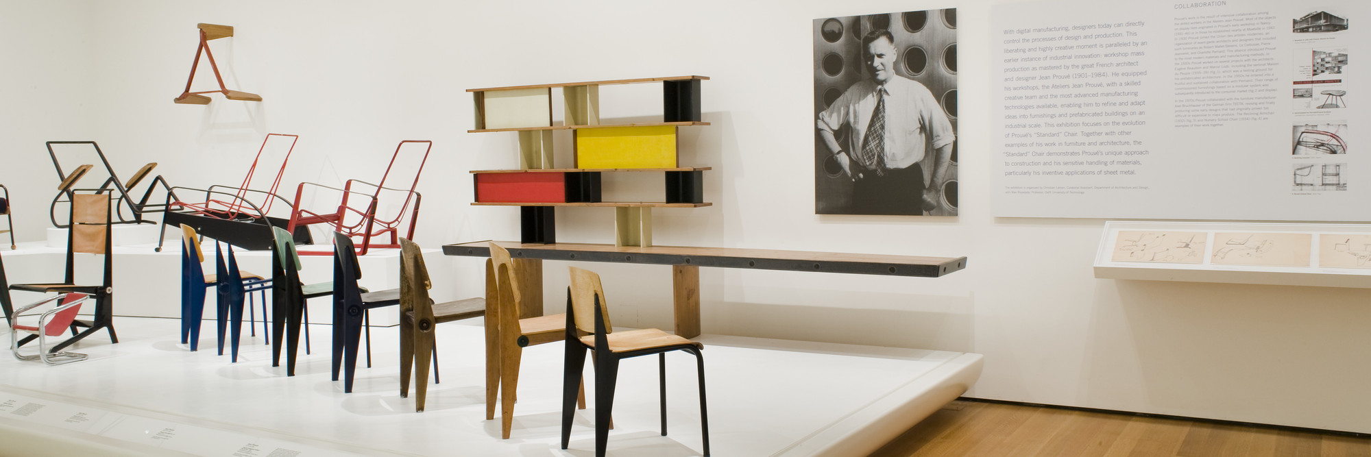Installation view of Ateliers Jean Prouvé at The Museum of Modern Art, New York. Photo: Thomas Griesel