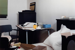 Thomas Demand. Room (Zimmer). 1996. Chromogenic color print. 67 3/4″ × 7′ 7 3/8″ (172 × 232 cm). The Museum of Modern Art, New York. Gift of the Nina W. Werblow Charitable Trust. © 2005 Thomas Demand