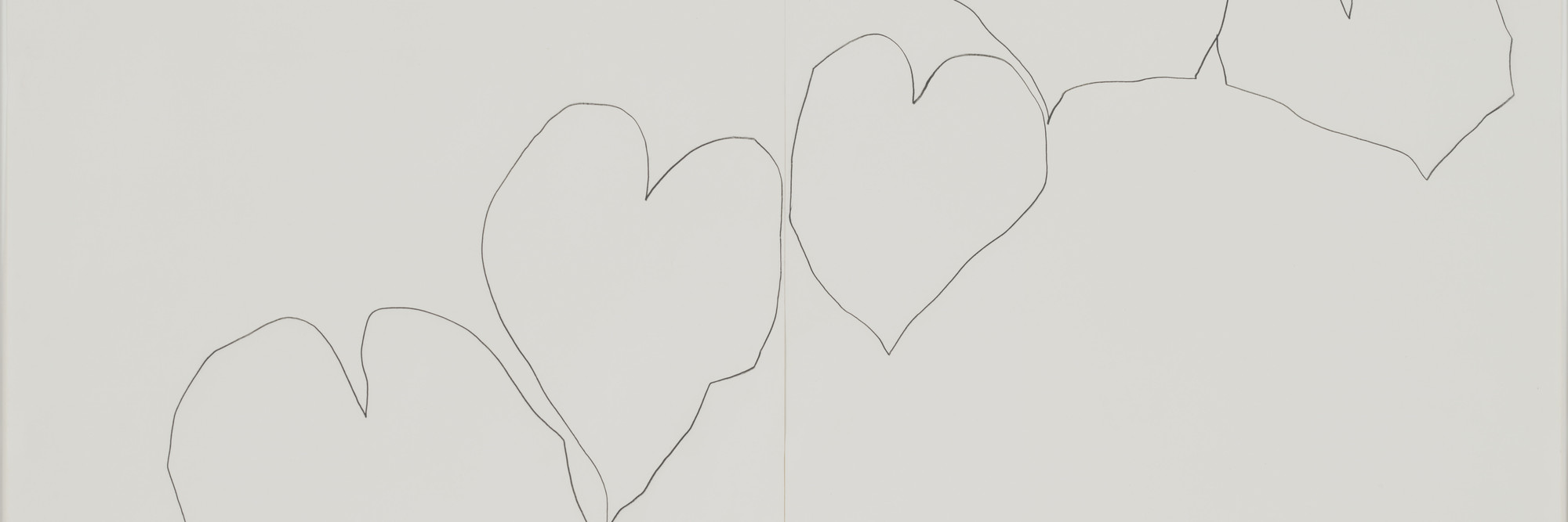 Ellsworth Kelly. Wild Grape. 1960. Pencil on two sheets of paper, overall: 28 1/2 × 25″ (72.4 × 114.3 cm). The Museum of Modern Art, New York. Gift of Kathy and Richard Fuld, Jr. in honor of Ellsworth Kelly’s 80th birthday. © 2003 Ellsworth Kelly
