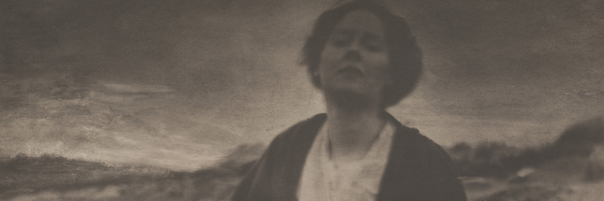 Gertrude Käsebier. The Heritage of Motherhood. 1904. Gum platinum print, 9 1/4 × 12 3/8″ (23.5 × 31.4 cm). Gift of Mrs. Hermine M. Turner