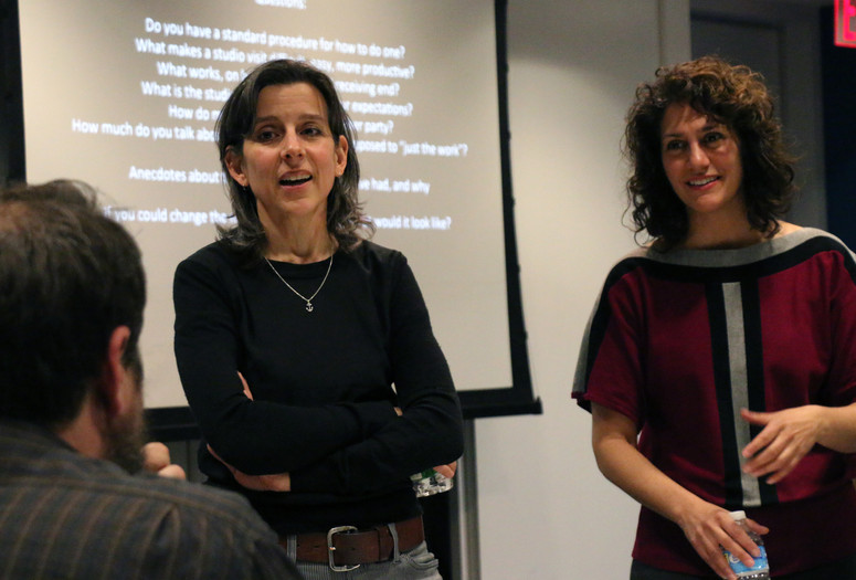 Art and Practice: Nina Katchadourian and Regine Basha, April 28, 2016, The Museum of Modern Art. Photo: Manuel Molina Martagon. © 2016 The Museum of Modern Art, New York