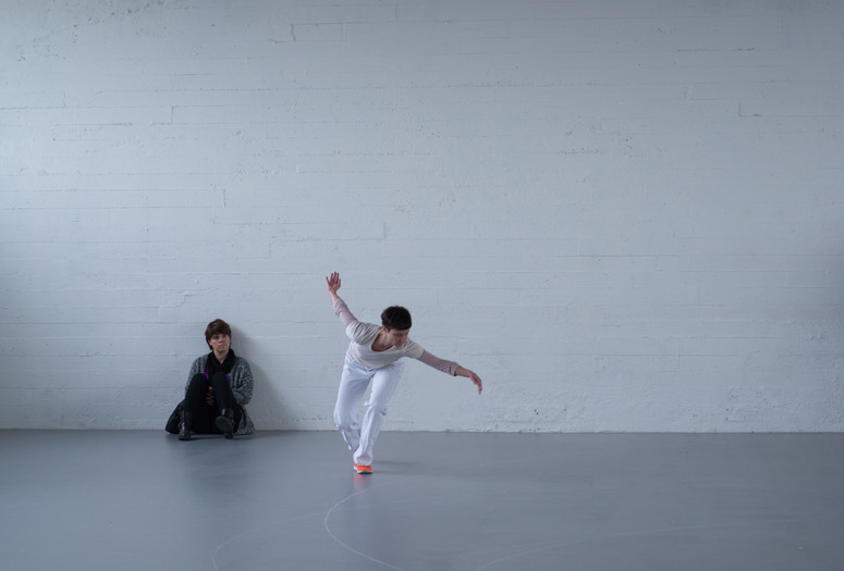 Anne Teresa De Keersmaeker. Work/Travail/Arbeid. 2015. Performed May 2015, WIELS Contemporary Art Centre, Brussels. Photo: Anne Van Aerschot. © Anne Van Aerschot