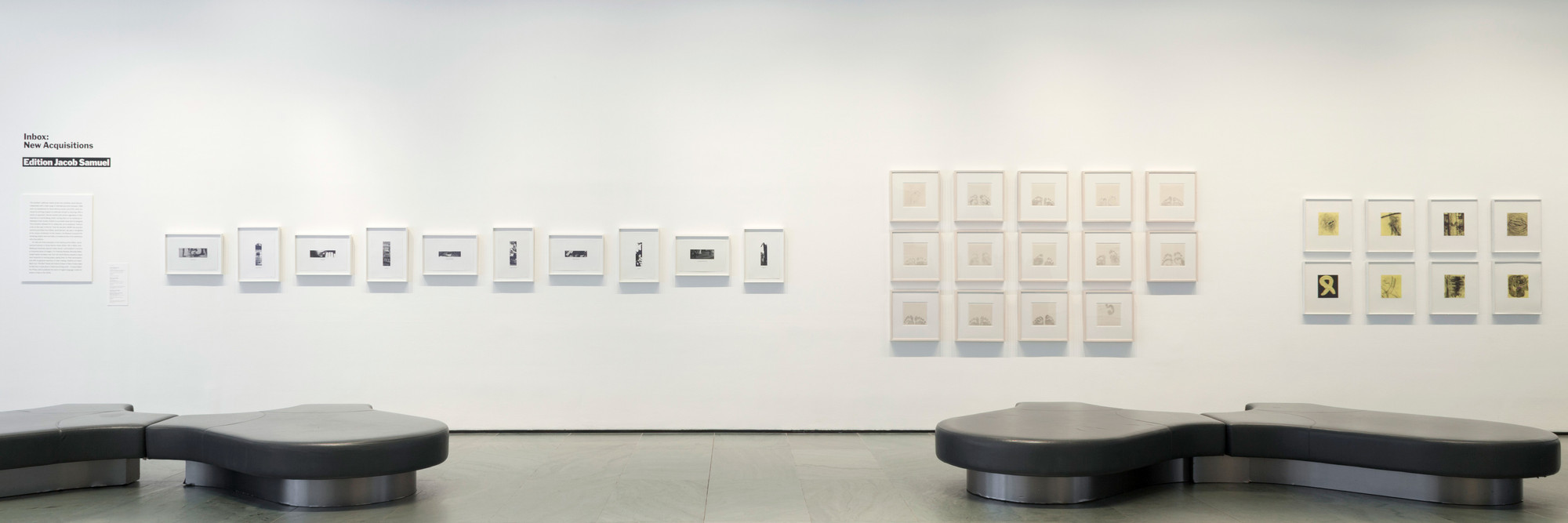 Installation view of Inbox: Edition Jacob Samuel at The Museum of Modern Art, New York. Photo: John Wronn