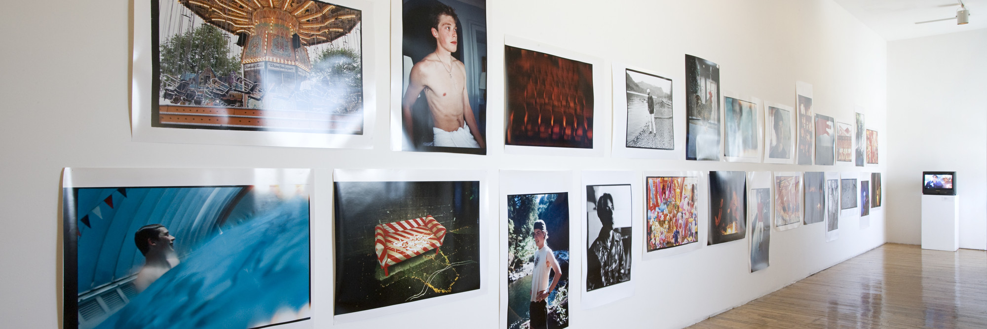 Installation view of Summer School presents Gus Van Sant and James Franco: My Own Private River at MoMA PS1, July 30–August 29, 2011. Photo: Matthew Septimus
