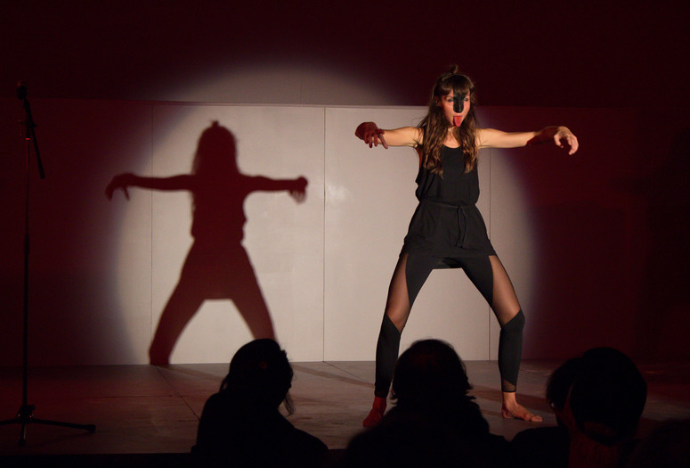 The Cringe: Art, Anxiety and Performance, with Ieva Misevičiūtė &amp; Rebecca Patek on October 18, 2015. Presented at MoMA PS1 as part of VW Sunday Sessions 2015-2016. Photograph: Charles Roussel.