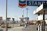 Stephen Shore (American, born 1947). Beverly Boulevard and La Brea Avenue, Los Angeles, California, June 21, 1975. 1975. Chromogenic color print, printed 2013, 17 x 21 3/4" (43.2 x 55.2 cm). The Museum of Modern Art, New York. Acquired through the generosity of Thomas and Susan Dunn, 2013
