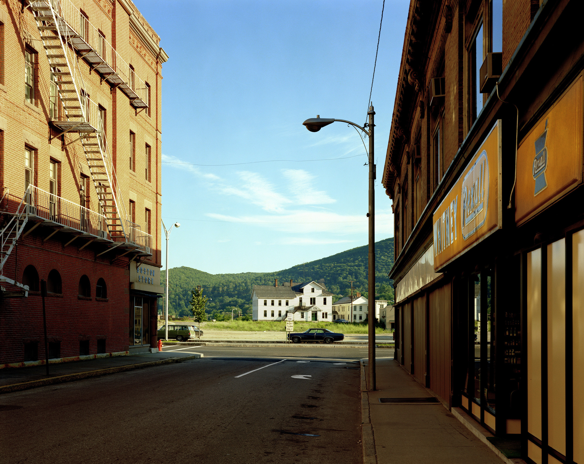 Stephen Shore (American, born 1947). _Holden Street, North Adams, Massachusetts, July 13, 1974._ 1974. Chromogenic color print, printed 2013, 16 7/8 x 21 1/4" (42.8 x 54 cm). The Museum of Modern Art, New York. Purchase, 2013