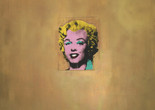 Andy Warhol. Gold Marilyn Monroe. 1962. Silkscreen ink on synthetic polymer paint on canvas, 6' 11 1/4" x 57" (211.4 x 144.7 cm). The Museum of Modern Art, NY. Gift of Philip Johnson. © 2017 Andy Warhol Foundation for the Visual Arts/Artists Rights Society (ARS), New York