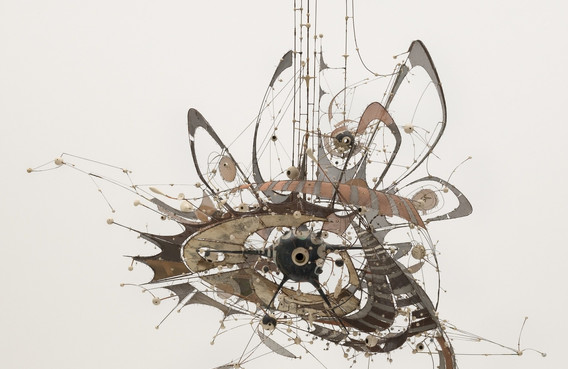 Lee Bontecou (American, born 1931). Untitled. 1980-98. Welded steel, porcelain, wire mesh, canvas, grommets, and wire. 7 x 8 x 6' (213.4 x 243.8 x 182.9 cm). Gift of Philip Johnson (by exchange) and the Nina and Gordon Bunshaft Bequest Fund. © 2018 Lee Bontecou