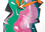 Elizabeth Murray. Painters Progress. Spring 1981. Oil on canvas, 19 panels, 9' 8" x 7' 9" (294.5 x 236.2 cm). The Museum of Modern Art, NY. Acquired through the Bernhill Fund and gift of Agnes Gund. © 2018 Estate of Elizabeth Murray/Artists Rights Society (ARS), New York