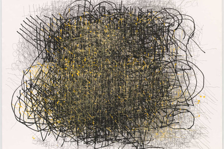 Dan Miller. Untitled. 2016. Acrylic and ink on paper. 42 1/2 × 58" (108 × 147.3 cm). Gift of Martin and Rebecca Eisenberg in honor of Tom di Maria. © 2018 Dan Miller