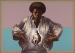 Charles White. Sound of Silence. 1978. Color lithograph on paper, 25 1/8 × 35 5/16" (63.8 × 89.7 cm). Publisher: Hand Graphics, Ltd. Printer: David Panosh. The Art Institute of Chicago. Margaret Fisher Fund. © 1978 The Charles White Archives