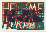 Bruce Nauman. Help Me Hurt Me. 1975. Lithograph. 32 3/8 x 48 1/4" (82.2 x 122.5 cm). Jeanne C. Thayer Fund. © 2018 Bruce Nauman / Artists Rights Society (ARS), New York. Photo: Thomas Griesel