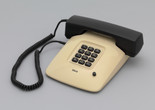 Davorin Savnik. ETA 85 Telephone. 1979. Plastic and other materials. 2 7/8 x 8 3/4 x 10" (7.3 x 22.2 x 25.4 cm). Gift of the Museum of Architecture and Design, Ljubljana, Slovenia. Photo: Thomas Griesel