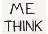 Bruce Nauman. Make Me Think Me. 1993. Graphite and masking tape on paper. 55 7/8 × 38 1/4" (142 × 97.2 cm). Froehlich Collection, Stuttgart