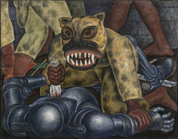 Water based paint on plaster fresco mounted on cement
41 x 52 1/2 x 3" (104.1 x 133.4 x 7.6 cm)
Smith College Museum of Art. Northhampton, Massachusetts.
Purchased with the Winthrop Hillyer Fund.