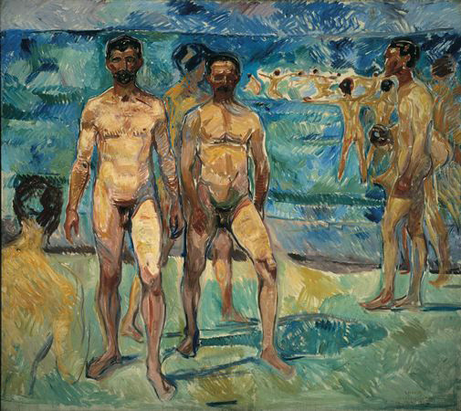 Edvard Munch. Bathing Men [The Ages of Life Triptych]. 1907–08
