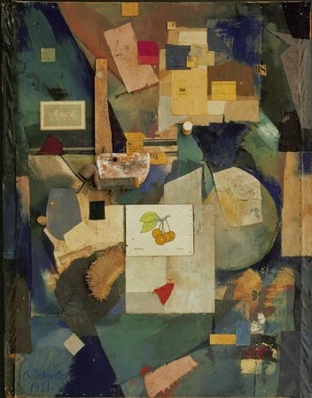 Kurt Schwitters
(German, 1887-1948)
Merz Pictures 32 A. The Cherry Picture
1921