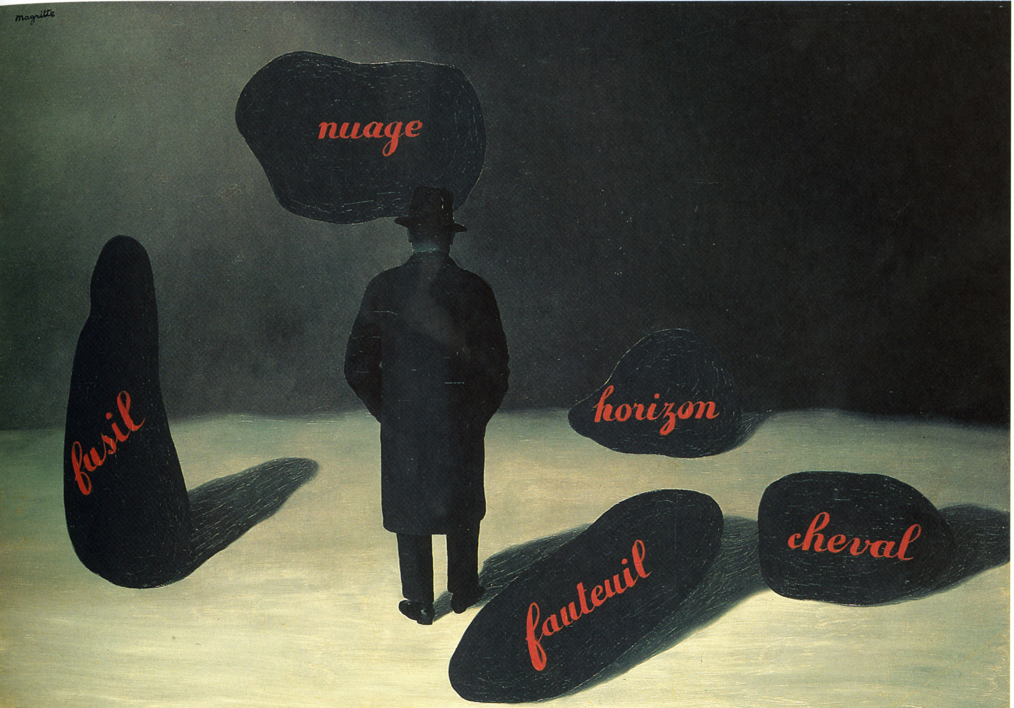 René Magritte. _L’Apparition (The Apparition)._ Paris, 1928