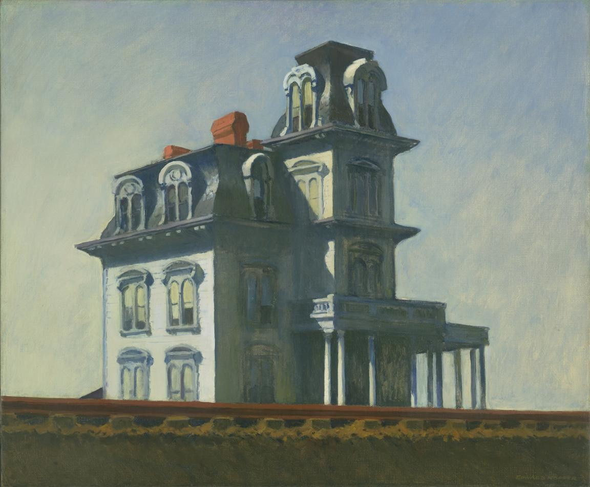 Edward Hopper (American, 1882–1967)
House by the Railroad
1925
Oil on canvas
24 x 29" (61 x 73.7 cm)
Given anonymously